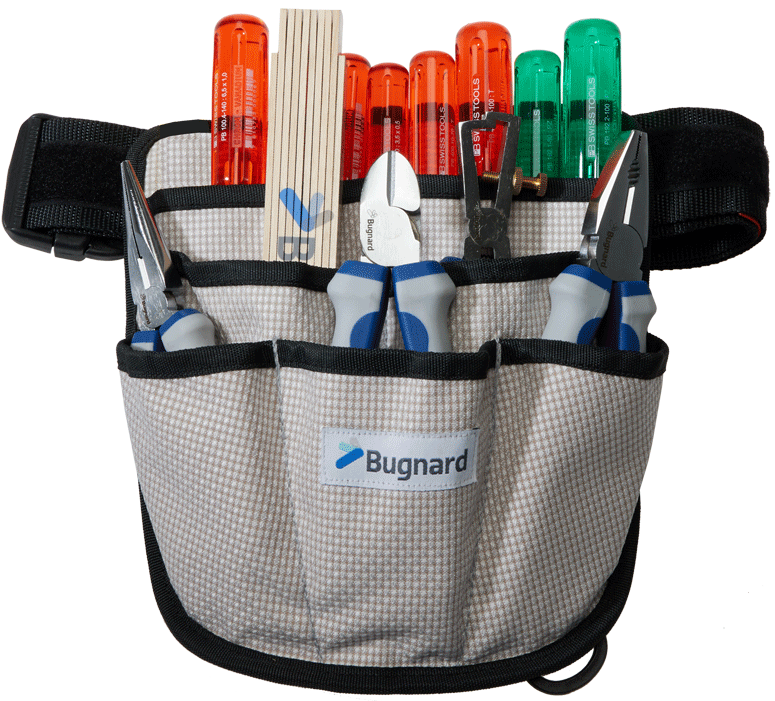 Set Bugnard - Trousse d'outils en toile - gris - n°1 - Bugnard.ch