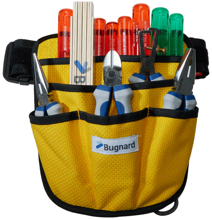 Set Bugnard - Trousse d'outils en toile - jaune - n°1 - Bugnard.ch