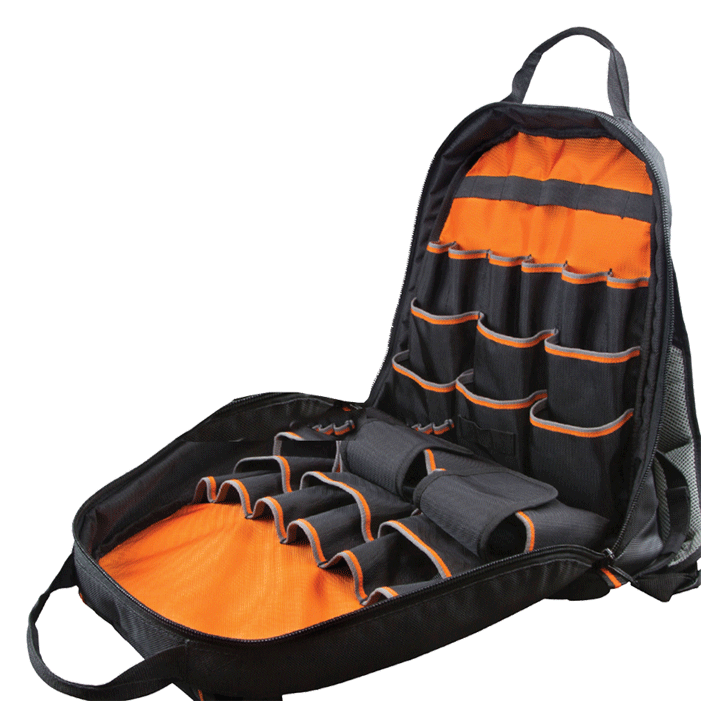 Klein Tools - Sac à dos pour outils - noir/orange - n°6 - Bugnard.ch