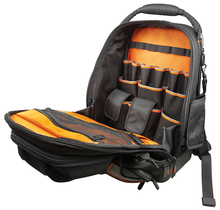 Klein Tools - Sac à dos pour outils - noir/orange - n°3 - Bugnard.ch