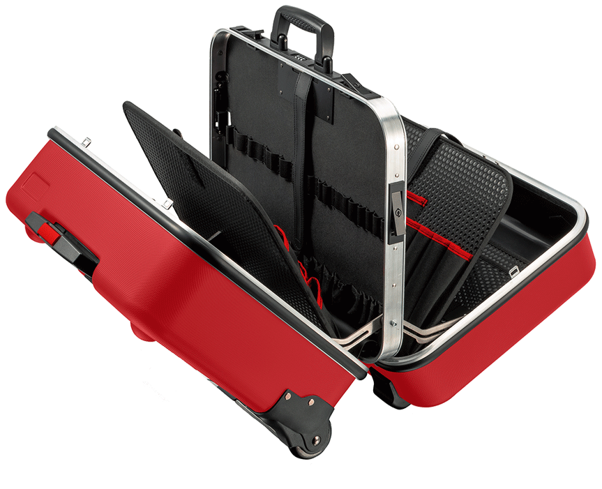Knipex - Mallette pour outils - avec roulettes - n°2 - BIG Twin Move RED - EAN 4003773084334 - Bugnard.ch