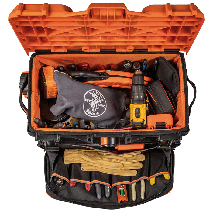 Klein Tools - Coffre pour outils avec roues intégrées - vide - n°8 - EAN 092644554735 - Bugnard.ch