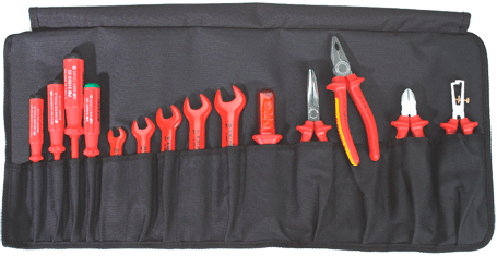 Trousse d'outils en cuir avec ceinturon - Set Bugnard 