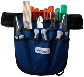 Set Bugnard - Trousse d'outils en toile - bleu