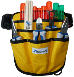 Set Bugnard - Trousse d'outils en toile - jaune