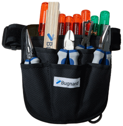 Set Bugnard - Trousse d'outils en toile - noir