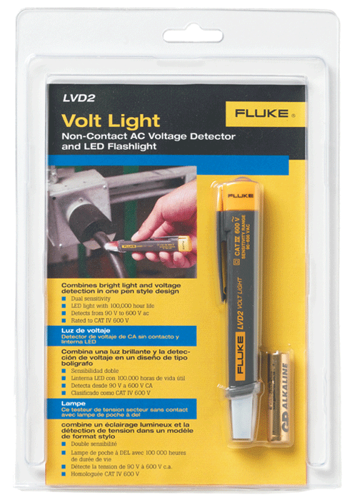 Fluke - LVD2 - Indicateur de tension avec lampe de poche - n°4 - LVD2 - EAN 0095969369978 - Bugnard.ch