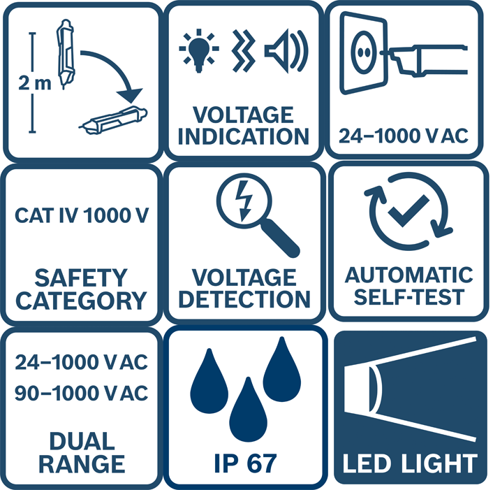 Klein Tools - NCVT-6 - Testeur de tension avec mesureur de distance laser - n°6 - NCVT-6 - EAN 0092644692253 - Bugnard.ch