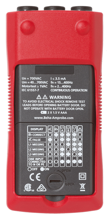 Beha-Amprobe - PRM-6-EUR - Indicateur de champ tournant - n°2 - PRM-6-EUR - EAN 0095969785679 - Bugnard.ch