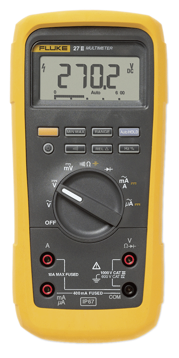 Fluke - 27II/EUR - Multimètre numérique - robuste - n°1 - 27II/EUR - EAN 0095969586658 - Bugnard.ch