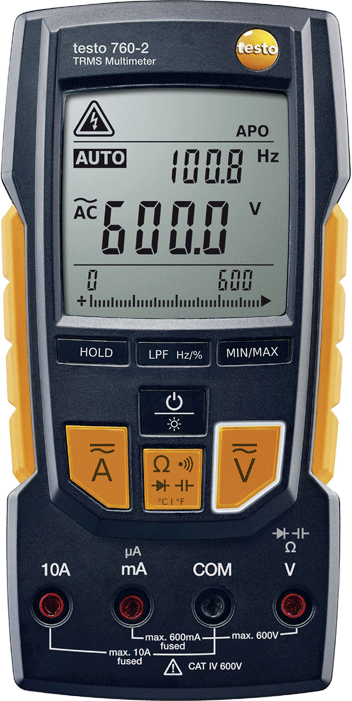 Testo - Multimètre analogique/numérique - TRMS - n°1 - 760-2 - EAN 4029547013959 - Bugnard.ch