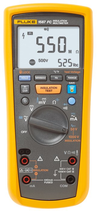 Fluke - 1587 FC - Multimètre et testeur d'isolation - "FC wireless" - n°1 - 1587 FC - EAN 0095969796620 - Bugnard.ch