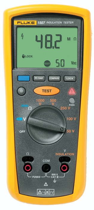 Fluke - 1507 - Appareil de mesure d'isolement digital - n°1 - 1507 - EAN 0095969288675 - Bugnard.ch
