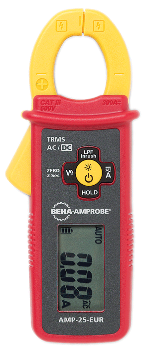 Beha-Amprobe - AMP-25-EUR - Mini-Zangenamperemeter mit Digitalanzeige TRMS - n°1 - AMP-25-EUR - EAN 0095969778794 - Bugnard.ch