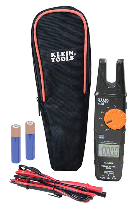 Klein Tools - Pince ampèremètrique numérique TRMS, forme fourche - n°2 - CL360 - Bugnard.ch