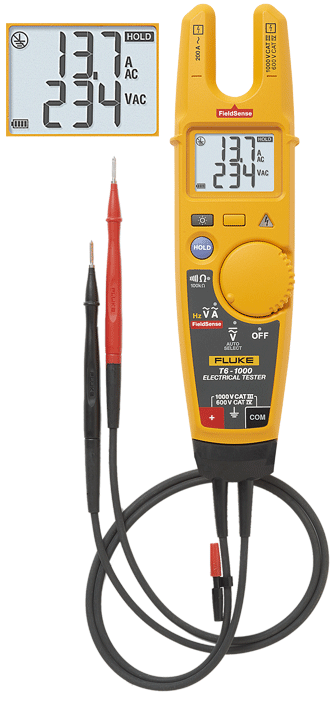 Fluke - T6-1000 - Ampèremètre numérique, forme fourche - n°1 - T6-1000 - EAN 0095969854030 - Bugnard.ch