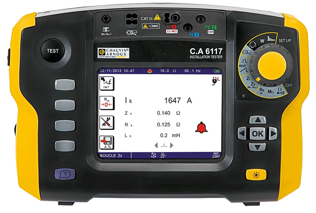 Chauvin Arnoux - CA6117 - Appareil de contrôle OIBT - n°1 - CA6117 - EAN 3760171418543 - Bugnard.ch