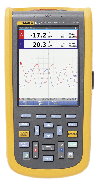 Fluke - Oscilloscope numérique à 2 canaux - n°1 - 124B/EU/S - EAN 0095969815048 - Bugnard.ch