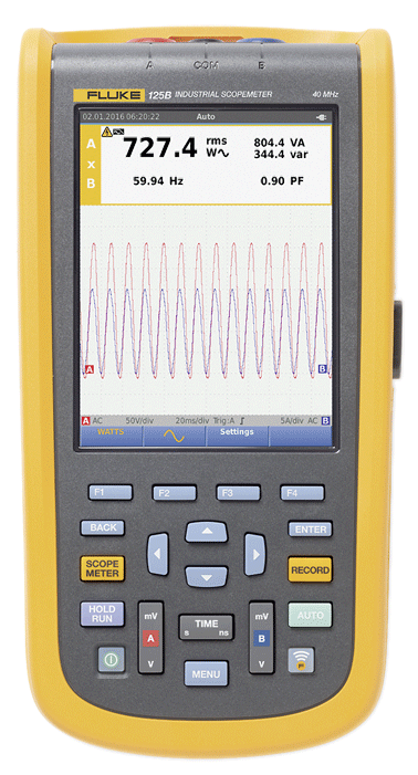 Fluke - Oscilloscope numérique à 2 canaux - n°1 - 125B/EU/S - EAN 0095969815123 - Bugnard.ch