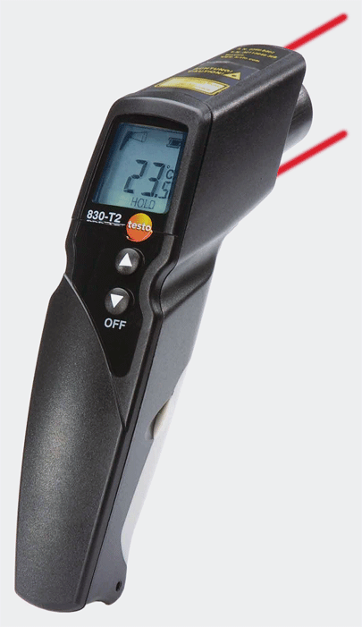 Testo - 830-T2 - Thermomètre à infrarouges - n°1 - 830-T2 - EAN 4029547011696 - Bugnard.ch