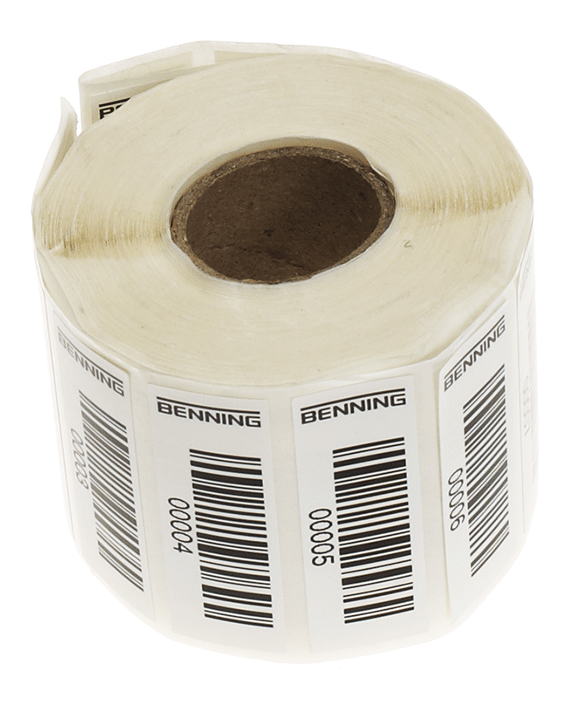Benning - Etiquettes code barres p. contrôleur d'appareils - n°1 - EAN 4014651563018 - Bugnard.ch