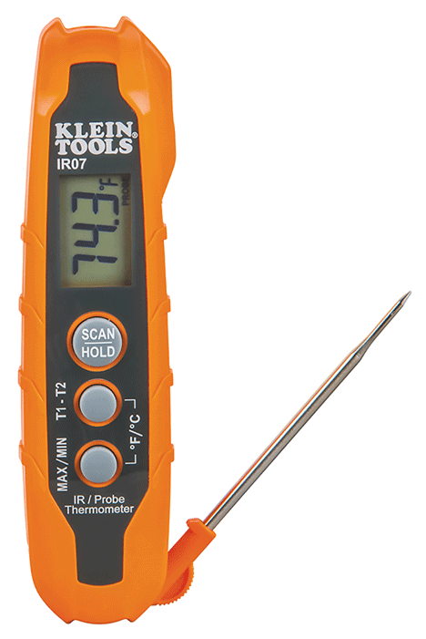 Klein Tools - IR07 - Thermomètre avec sonde de température/capteur IR - n°1 - IR07 - EAN 0092644691812 - Bugnard.ch