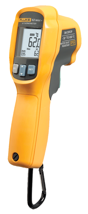 Fluke - 62 MAX+ - Thermomètre à infrarouge - rotatif - n°1 - 62 MAX+ - EAN 0095969620215 - Bugnard.ch