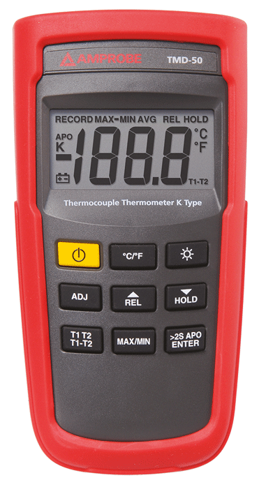 Beha-Amprobe - Thermomètre numérique à double entrée - n°1 - TMD-50 - EAN 0095969556842 - Bugnard.ch