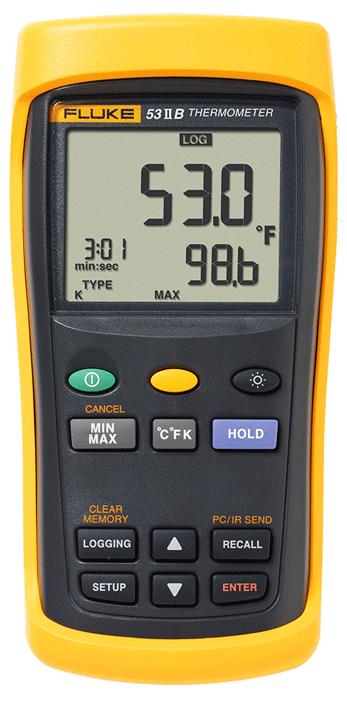 Fluke - Thermomètre numérique à entrée simple - n°1 - 53 II B - EAN 0095969565134 - Bugnard.ch