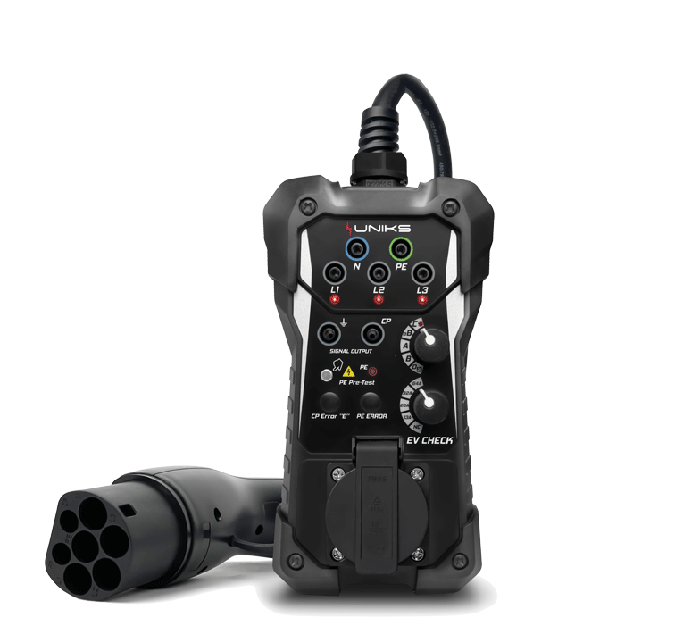 UNIKS - EV CHECK - Kit d'adaptateur de test pour bornes de charge automobile - n°1 - EV CHECK - EAN 8052461741802 - Bugnard.ch