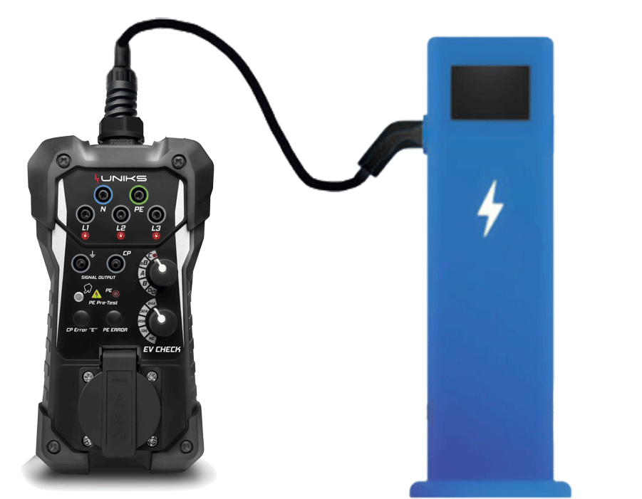 UNIKS - EV CHECK - Kit d'adaptateur de test pour bornes de charge automobile - n°3 - EV CHECK - EAN 8052461741802 - Bugnard.ch
