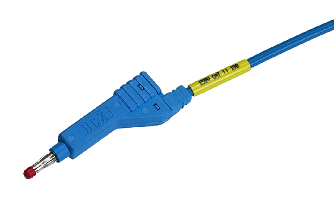 Stäubli - XZG410/SIL - Cordon pour test - bleu - n°2 - XZG410/SIL - Bugnard.ch