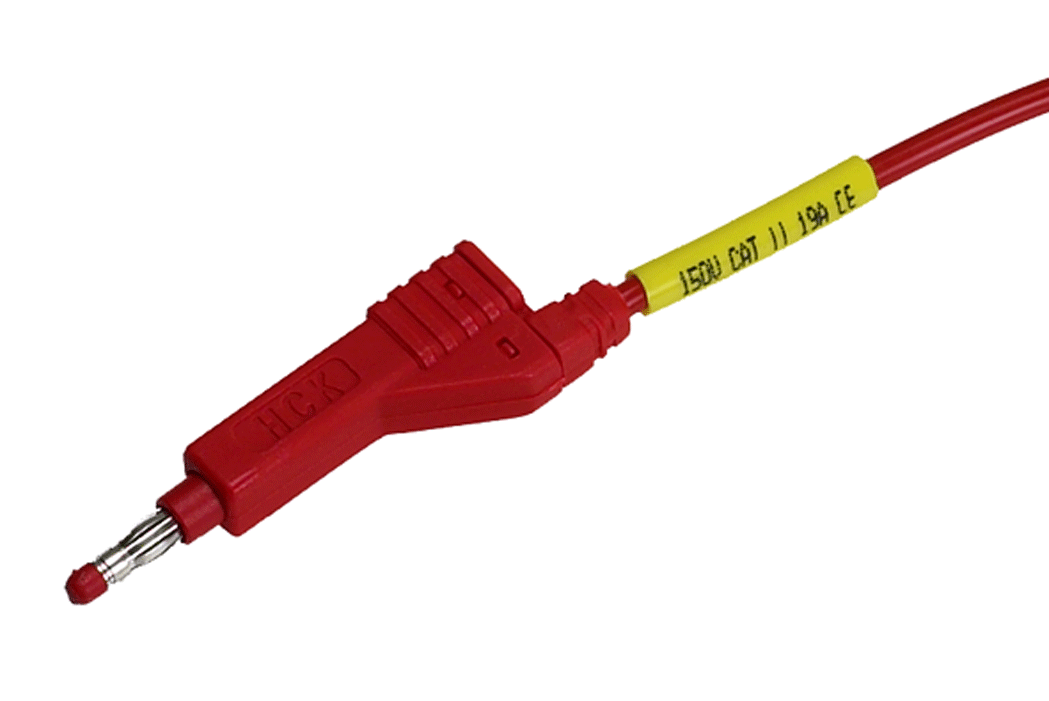 Stäubli - XZG410/SIL - Cordon pour test - rouge - n°2 - XZG410/SIL - Bugnard.ch