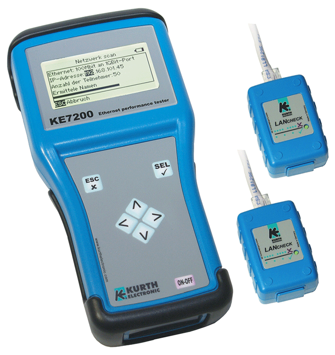 Kurth - KE 7200 - Testeur de réseau - n°1 - KE 7200 - EAN 4260245850488 - Bugnard.ch