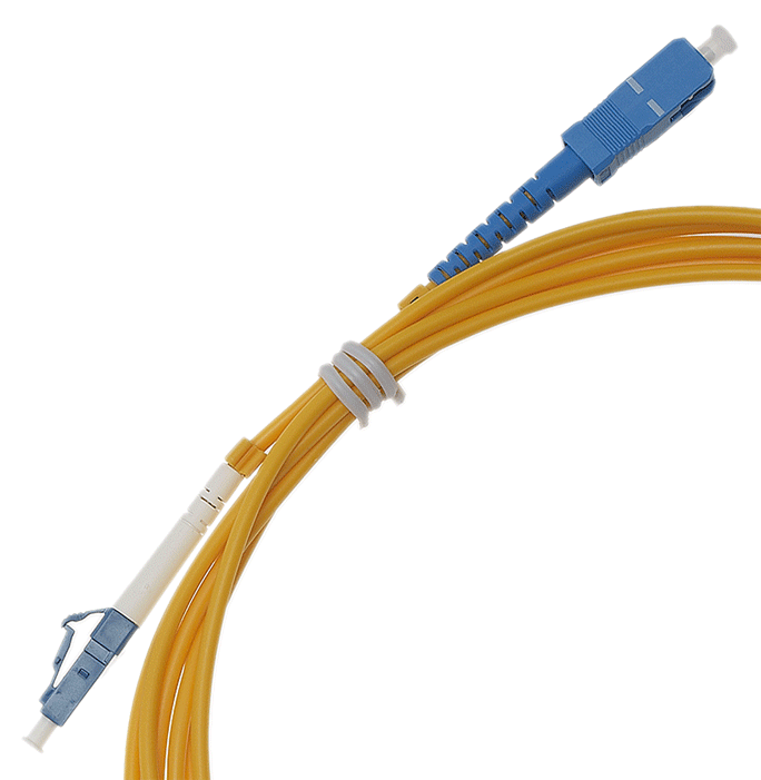 Câble d'adaptateur jaune LC/PC sur SC/PC - n°2 - Bugnard.ch