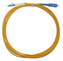 Câble d'adaptateur jaune LC/PC sur SC/PC