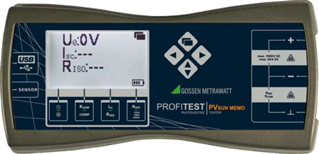 Gossen Metrawatt - PROFITEST PVSUN MEMO - Testeur d'installation pour le photovoltaïque