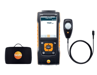Testo - 440 Kit lux - Appareil de mesure du climat et Luxmètre (LED)