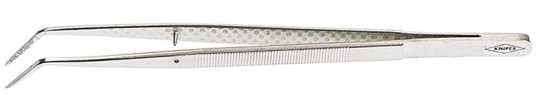 Knipex - Brucelles avec pointes coudées - 150 mm - n°1 - EAN 4003773054832 - Bugnard.ch