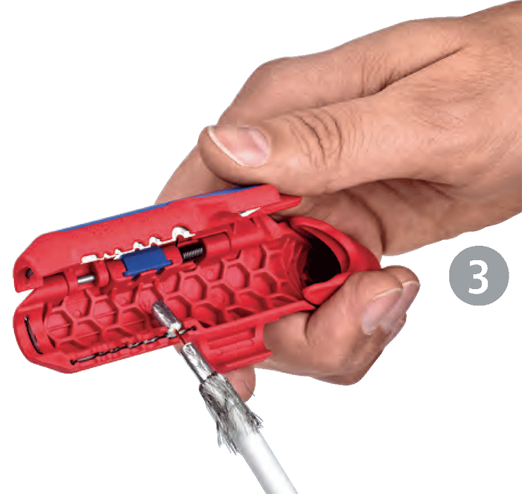 Knipex - Ergo Strip - Ouvre-câble - pour droitiers - n°5 - Ergo Strip - EAN 4003773079927 - Bugnard.ch