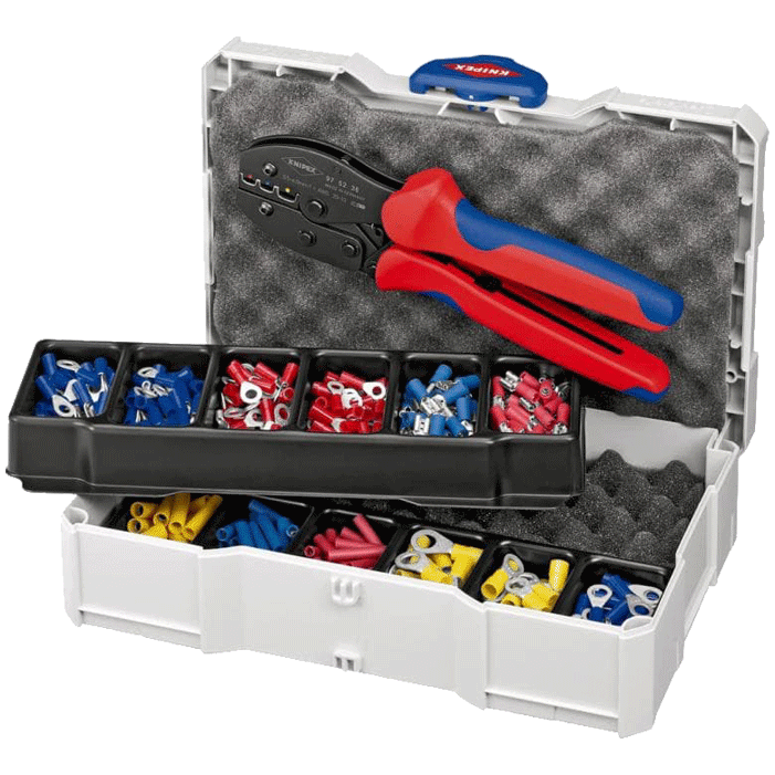 Knipex - 97 90 - Assortiment de cosses isolées et raccords isolés - PreciForce - n°1 - 97 90 - EAN 4003773062134 - Bugnard.ch
