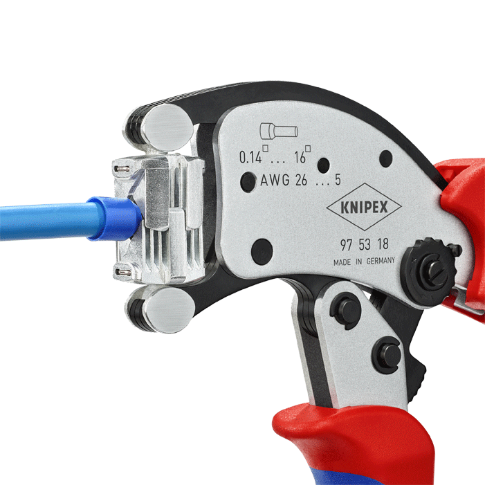 Knipex - 97 53 - Pince à sertir pour embouts de protection - n°3 - 97 53 - EAN 4003773082729 - Bugnard.ch