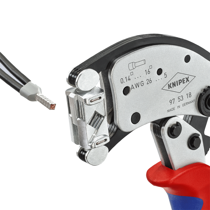 Knipex - 97 53 - Pince à sertir pour embouts de protection - n°5 - 97 53 - EAN 4003773082729 - Bugnard.ch