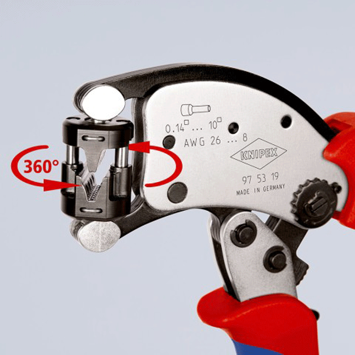 Knipex - 97 53 - Pince à sertir pour embouts de protection - n°3 - 97 53 - EAN 4003773088097 - Bugnard.ch