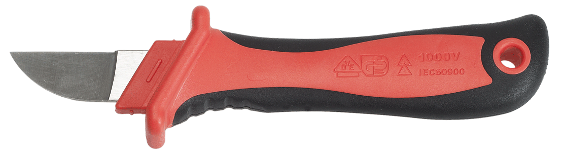 Alyco - Couteau à câble - isolé 1000 V - lame droite - n°2 - Bugnard.ch