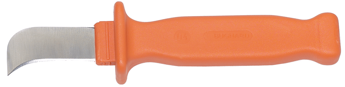 Bugnard - Couteau à câble - isolé 1000 V - lame recourbée - n°1 - Bugnard.ch