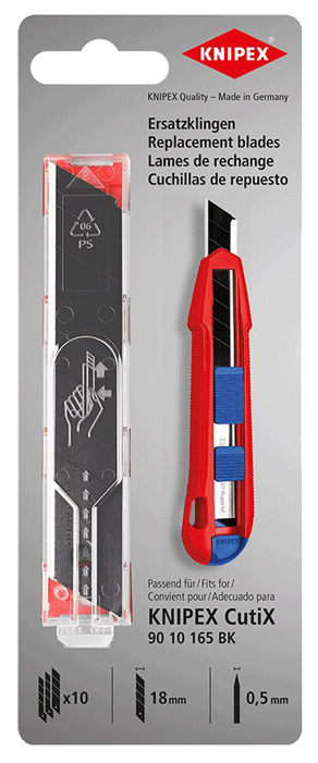 Knipex - Lames de rechange - 18 mm - n°1 - 90 10 - EAN 4003773088219 - Bugnard.ch
