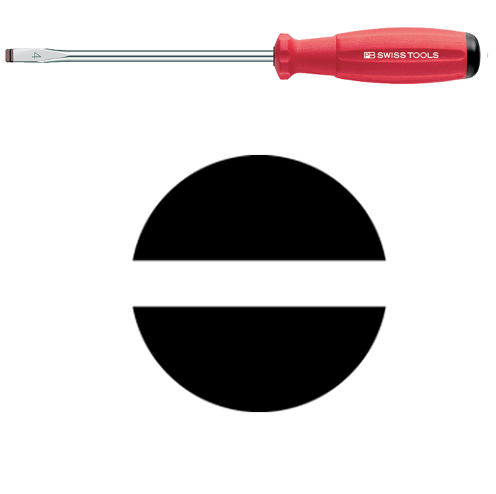 PB Swiss Tools - PB 8100 - Tournevis - à fente - SwissGrip - n°1 - PB 8100 - Bugnard.ch