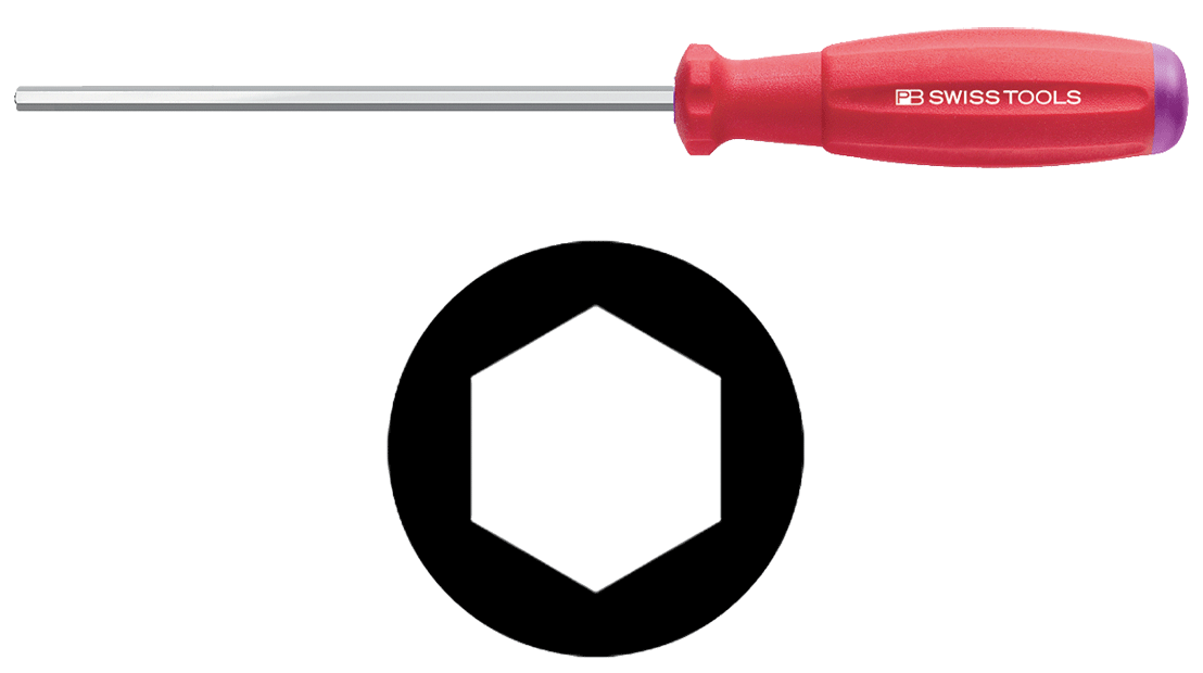 PB Swiss Tools - PB 8205 - Clé mâle - six pans intérieurs - SwissGrip - n°1 - PB 8205 - Bugnard.ch
