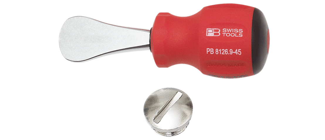 PB Swiss Tools - PB 8126 9-45 - Tournevis court "Coin-Driver" pour bouchons - n°2 - PB 8126 9-45 - EAN 7610733258901 - Bugnard.ch